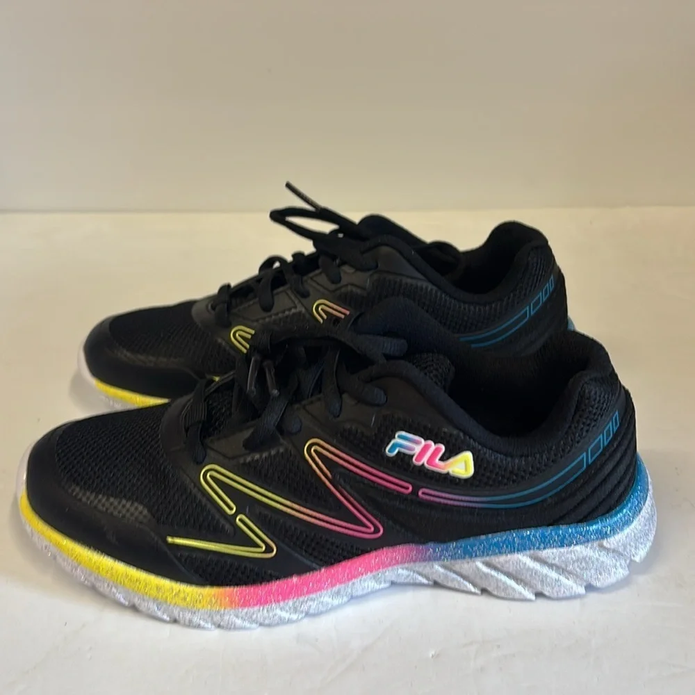 Fila Panorama Girls Black Yellow Pink Sneakers